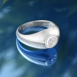 Simple Classic Engagement Rings Signet Ring Men Promise Ring