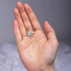 CZ Celestial North Star Jewelry Silver Pendant Pendant