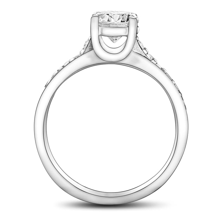 Minimalist Engagement Ring Silver Wedding Band Promise Ring