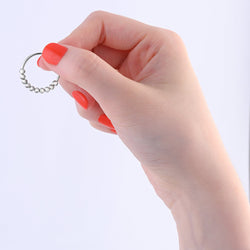 Anti Anxiety Ring Bead Stress Relief Ring Sterling Silver Stacking Ring