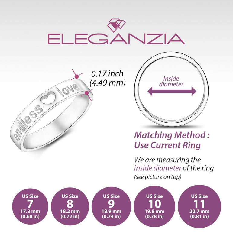 Endless Love Couples Promise Rings for Him Promise Ring