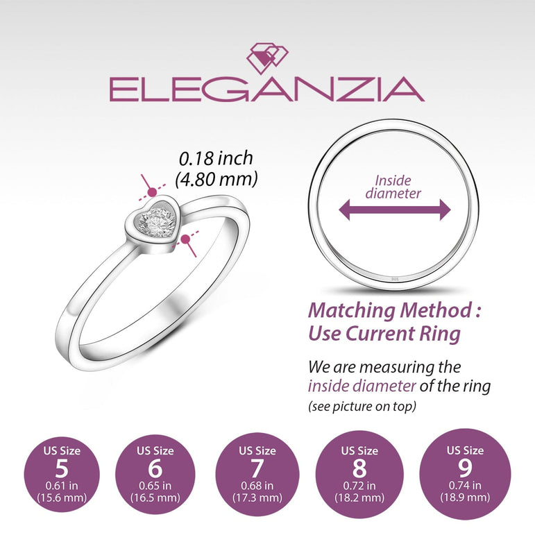 Endless Love CZ Couples Promise Rings for Her Promise Ring