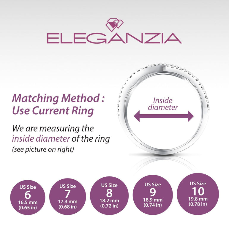 Double Cubic Zirconia Criss Cross Rings Silver Ring