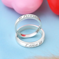 Everlasting Love Matching Couple Rings Set Couple Ring