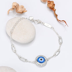 Sterling Silver Evil Eye Bracelet Third Eye Bracelet Bracelet