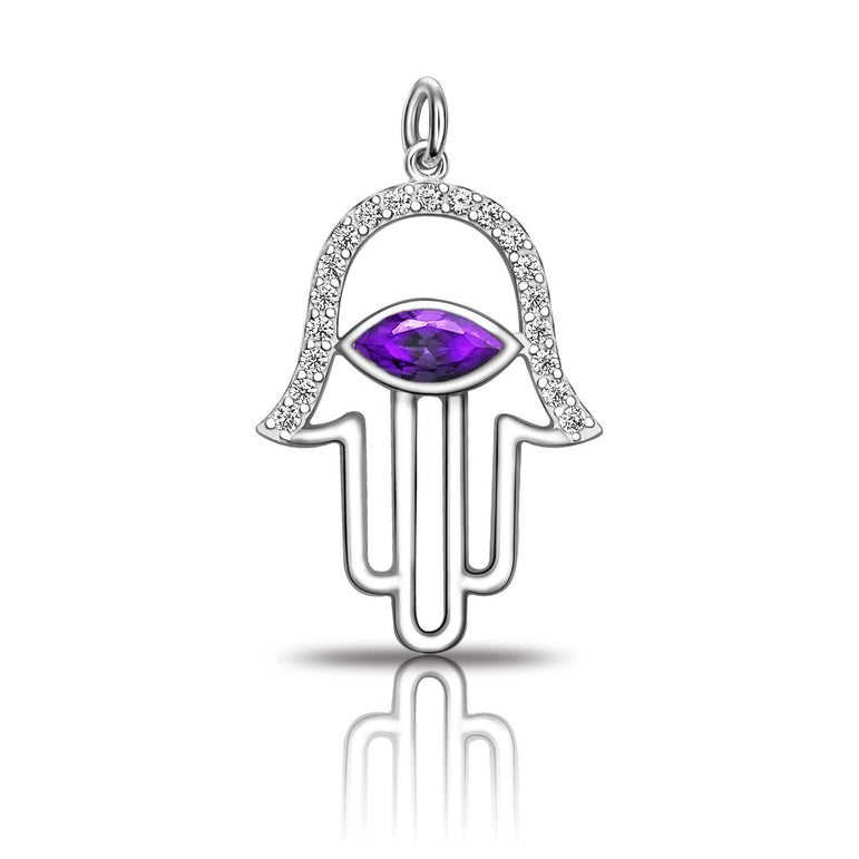 Evil Eye Pendant | Hamsa Hand Pendant