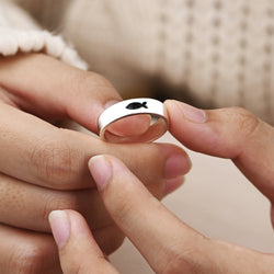 Summer Fish Sterling Silver Rings Band Ring