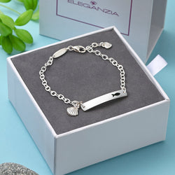 Summer Fish Sterling Silver Bracelet with Shell Bracelet