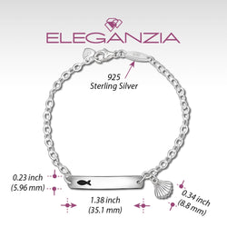Summer Fish Sterling Silver Bracelet with Shell Bracelet