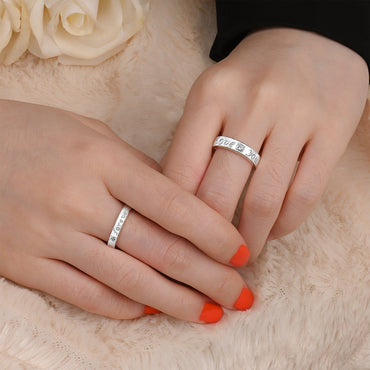 Everlasting Love Matching Couple Rings Set Couple Ring