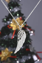 Guardian Angel Wing Necklace Sterling Silver Pendant Necklace