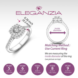 Square Halo Engagement Ring Sterling Silver CZ Channel Band Promise Ring