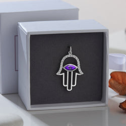 Evil Eye Pendant | Hamsa Hand Pendant