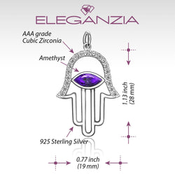 Evil Eye Pendant | Hamsa Hand Pendant