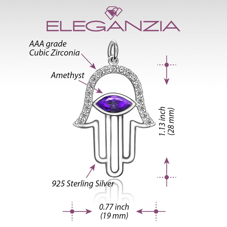 Evil Eye Pendant | Hamsa Hand Pendant