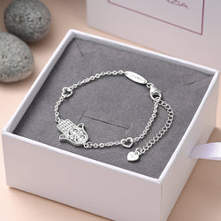 Sterling Silver Hamsa Bracelet Bracelet