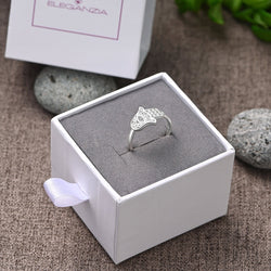 Hamsa Evil Eye Ring Sterling Silver Ring