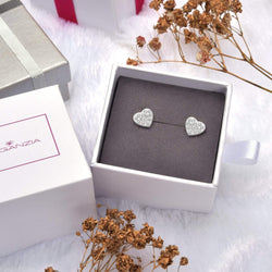 Petite Sterling Silver Heart Earrings Studs Stud Earrings