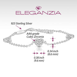 Petite Sterling Silver Heart Bracelets Bracelet