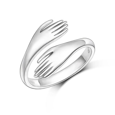 Warm Hug Ring Sterling Silver Adjustable Ring Adjustable Ring