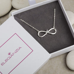 Infinity Cross Necklace Sterling Silver Pendant Necklace