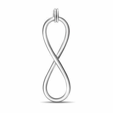 Men Infinity Sterling Silver Pendant Pendant