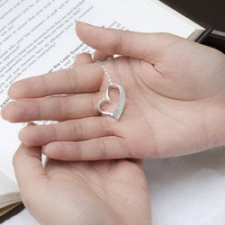 Sterling Silver Open Heart Necklace Pendant Necklace Pendant + Chain