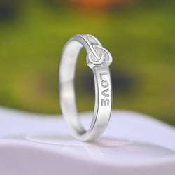 Infinity Love Knot Silver Promise Rings for Her Promise Ring