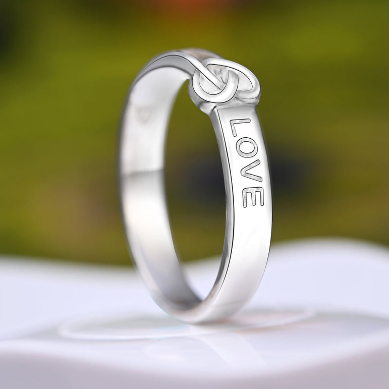 Infinity Love Knot Silver Promise Rings for Him Promise Ring