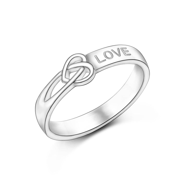 Infinity Love Knot Silver Promise Rings for Him Promise Ring