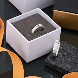 Together Forever Silver Matching Couple Rings Set Couple Ring