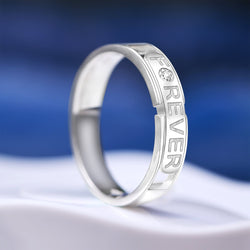 Destined to Be Loved Silver Promise Rings for Him Promise Ring