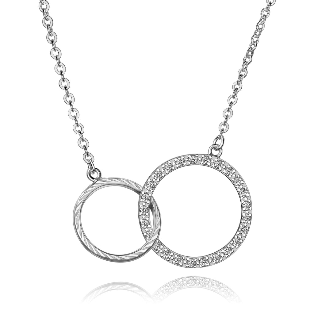 Sterling silver best sale mother daughter necklace