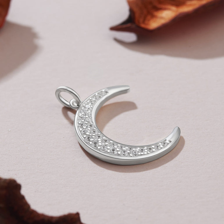 Crescent Moon Pendant Silver Pendant