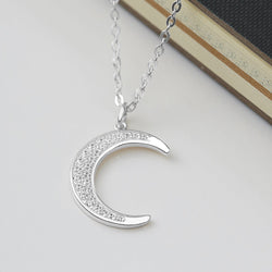 Crescent Moon Pendant Silver Pendant