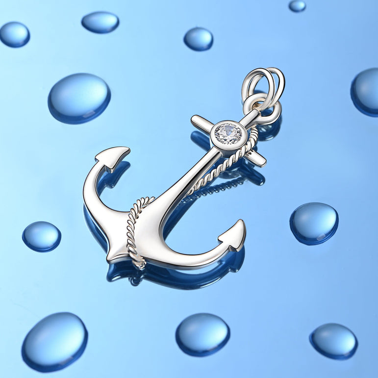 Anchor Sterling Silver Pendant For Men Pendant