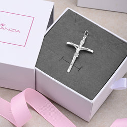 Sterling Silver Crucifix Pendant for Women Men Pendant