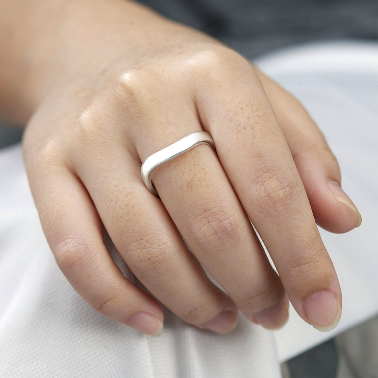 Ocean Wave Rings Sterling Silver Ring