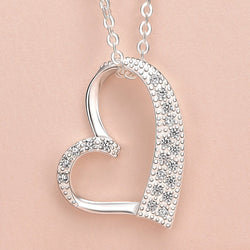 Open Heart Pendant Sterling Silver Pendant
