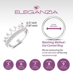 King and Queen Crown Promise Rings for Her Promise Ring