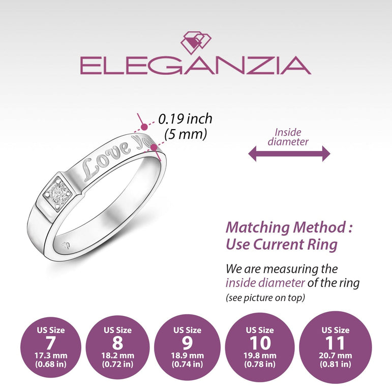 Be Mine Forever CZ Couple Promise Rings for Him Promise Ring