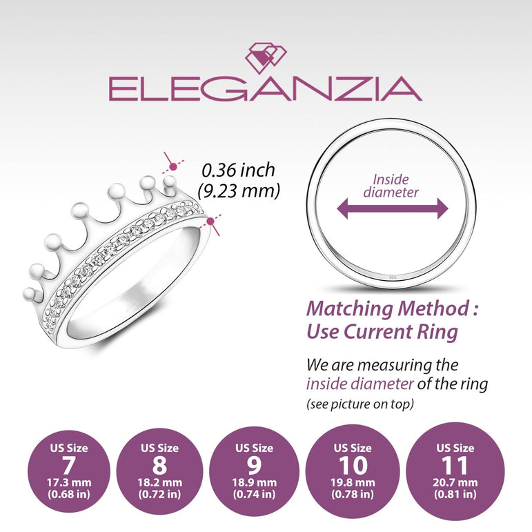 King and Queen Crown Promise Rings for Him Promise Ring