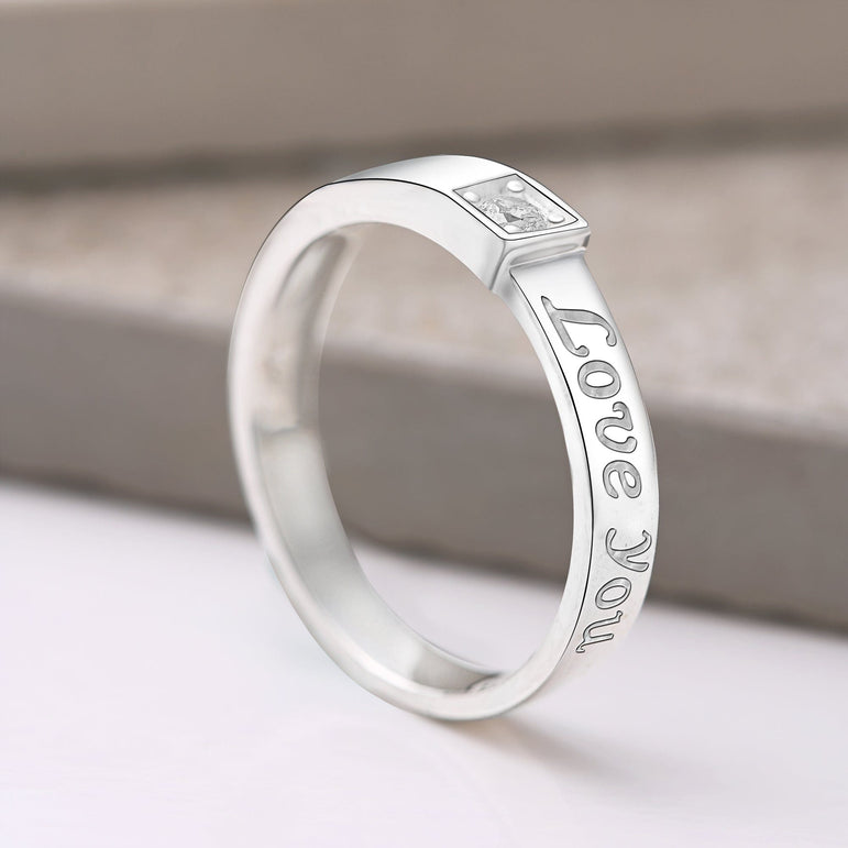 Be Mine Forever CZ Couple Promise Rings for Him Promise Ring