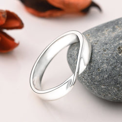 Twisted Romance Matching Promise Rings for Him Promise Ring