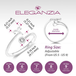 Aries Ring Sterling Silver Adjustable Zodiac Sign Ring Ring