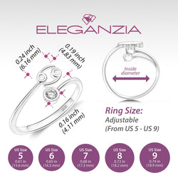 Cancer Ring Sterling Silver Adjustable Zodiac Sign Ring Ring