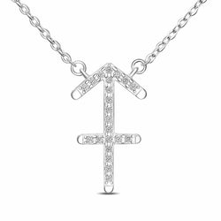 Sagittarius Zodiac Necklace Silver Constellation Horoscope Pendant Necklace