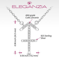 Sagittarius Zodiac Necklace Silver Constellation Horoscope Pendant Necklace