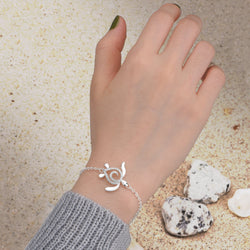 CZ Spiral Shell Turtle Sterling Silver Bracelet Bracelet