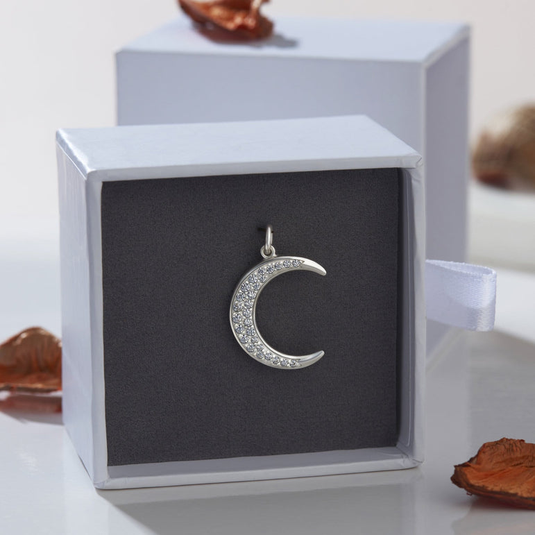 Crescent Moon Pendant Silver Pendant
